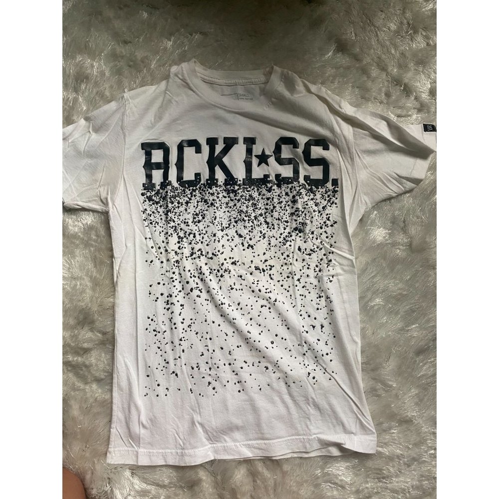 Young and Reckless White Graphic T-Shirt Men's SMALL Y&R Cotton